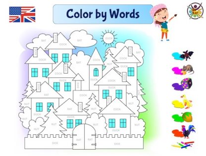 coloriage pour apprendre l'anglais