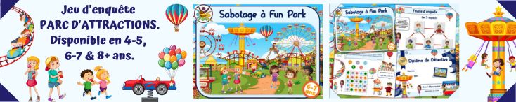 Enquête pour enfants : sabotage à Fun Park
