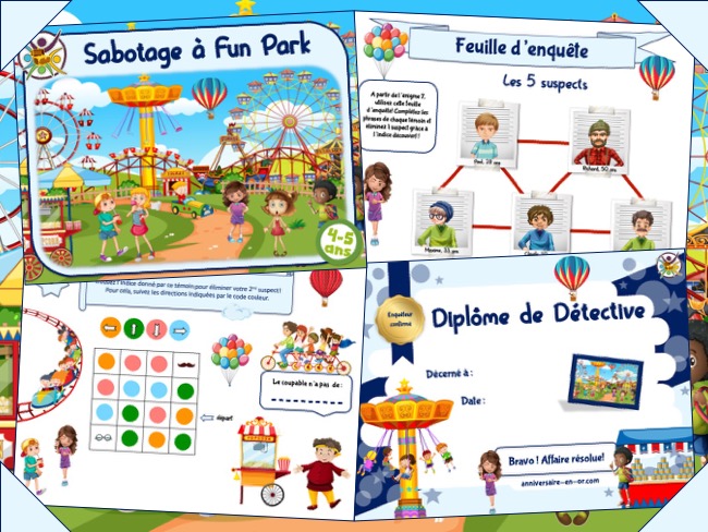 Kit de jeu d’enquête au parc pour enfants de maternelle