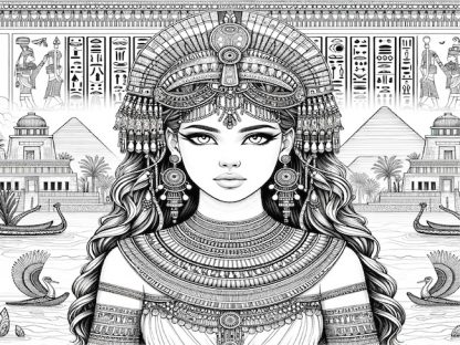20 coloriages thème Égypte