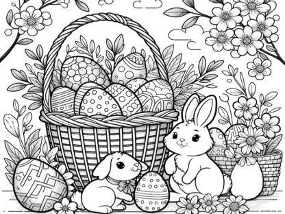 Livre de coloriages thème Pâques