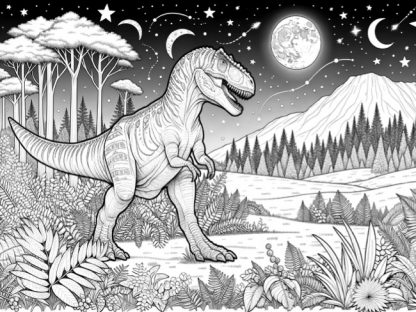 Coloriage dinosaure T-rex