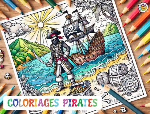 Livre de Coloriages Pirates