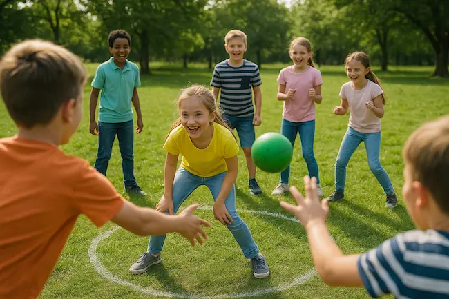 Jeu d'extérieur pour enfants : Lapins-Chasseurs