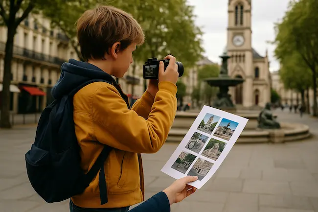 Organisez un rallye photo pour enfants de 5 à 12 ans