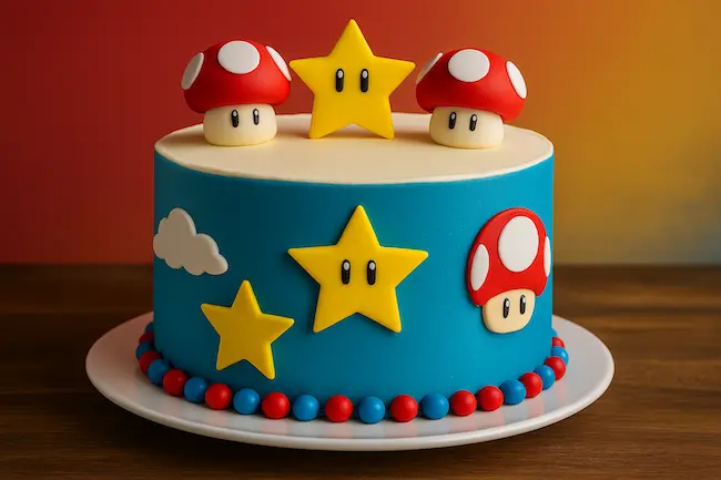 Gâteau Super Mario au chocolat
