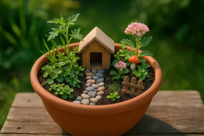 Créer un mini jardin en pot – Activité nature pour enfants