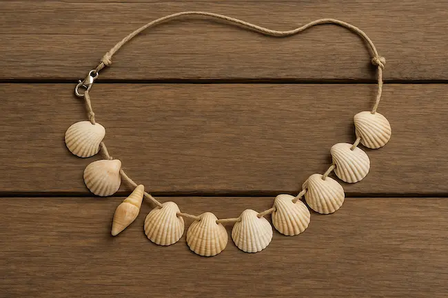 fabriquer un collier en coquillages