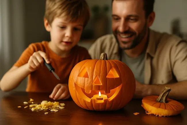 Sculpter une citrouille pour Halloween