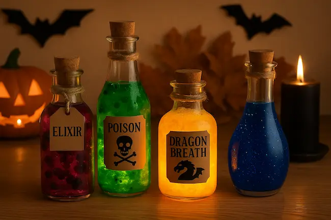 Fabriquer une potion de sorcière Halloween – Activité DIY enfant
