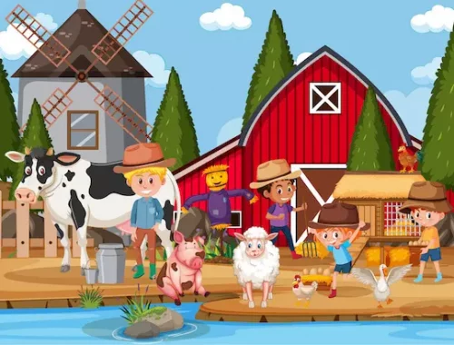 Jeu de groupe à thème ferme, enquête policière