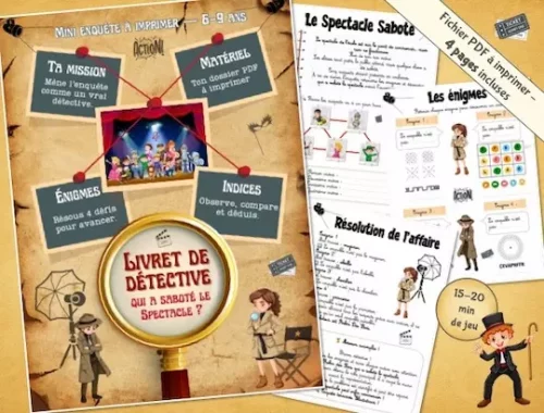 livret enquête spectacle scolaire enfant
