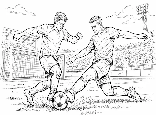 coloriage football