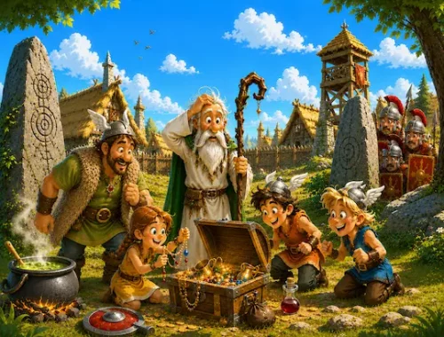 Chasse au trésor village gaulois 6 et 7 ans