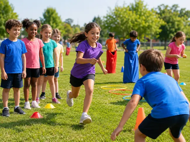 Jeux de relais pour enfants : idées et règles