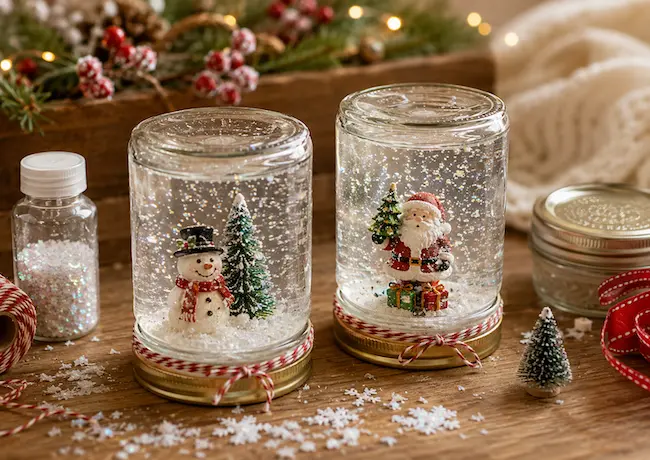 Fabriquer une boule à neige maison : DIY de Noël facile