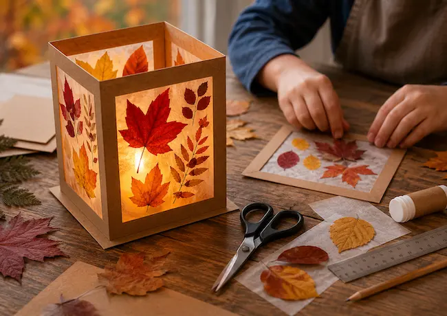 Fabriquer une lanterne d’automne : tuto facile enfant
