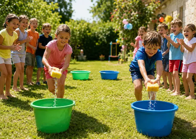 Jeu de la course à l’eau : règles et variantes