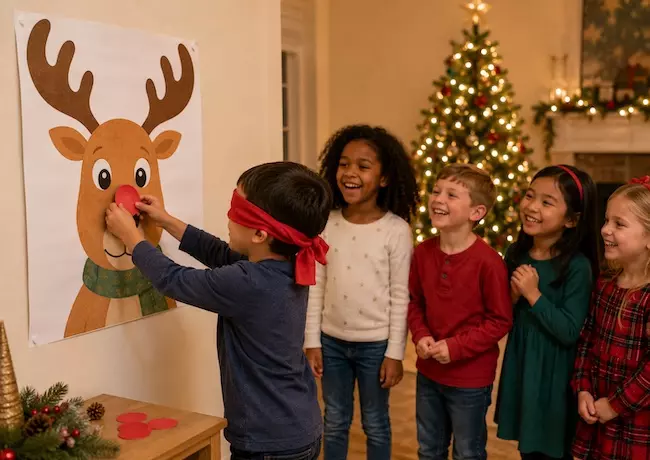 Jeu Épingle le nez du renne pour Noël