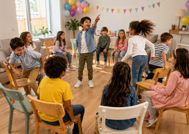 Jeu pour débuter un anniversaire enfant