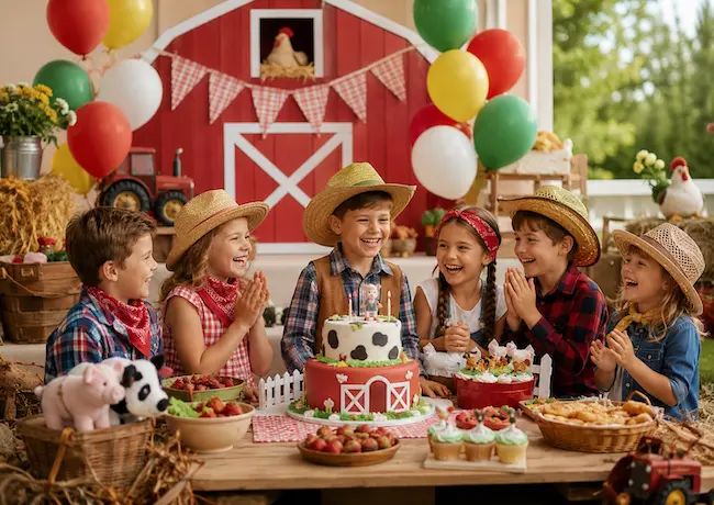 Anniversaire ferme à la maison : 10 jeux et animations