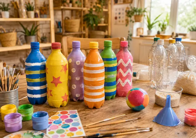 Fabriquer un jeu de quilles à partir de bouteilles