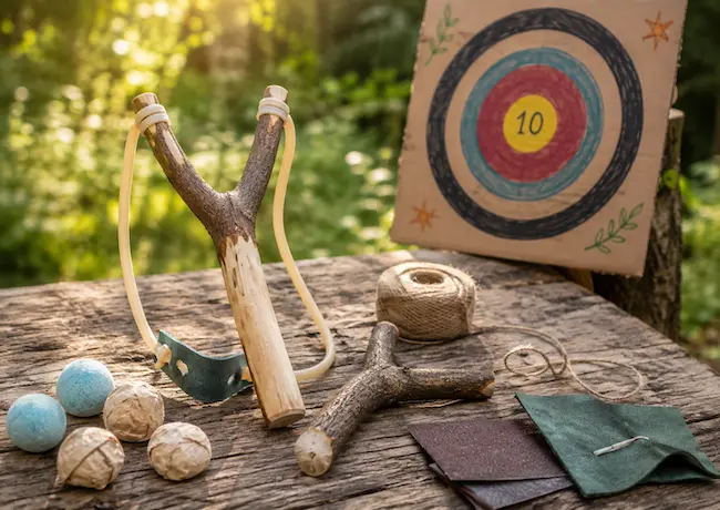Fabriquer un lance-pierre avec les enfants | Activité nature