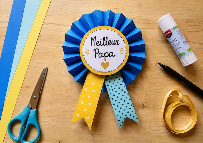 Fabriquer une médaille du meilleur papa